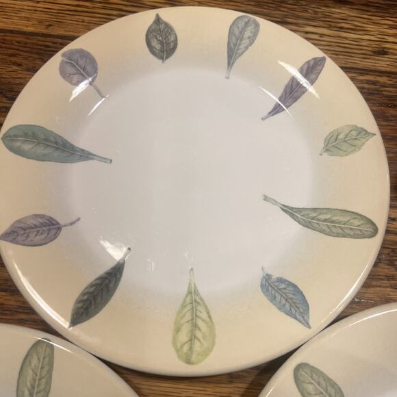 6 PIECE SET Portmeirion Seasons Leaves - 3 Plates 3 Mugs By Susan Williams-Ellis - Picture 5 of 14